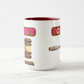 Grappig "Donut Judge Me" Pun Cup Schattigee Gift H Mok (Midden)