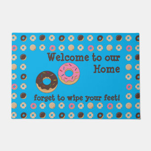 Grappig Donut Vergeet je voeten af te vegen Deurmat