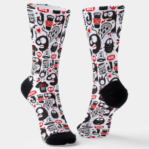 Grappig Doodle Monster - Pop Art Sokken