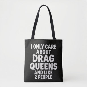 Grappig Drag Queen Fan Sarcasme Citaat Design Draagtas