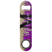 Grappig Drink Beer Glitter Drip Sparkles Gold Speed Flessenopener (Achterkant)