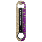 Grappig Drink Beer Glitter Drip Sparkles Gold Speed Flessenopener (Voorkant)