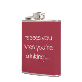 Grappig drink cadeau.. kerstfles heupfles (Links)