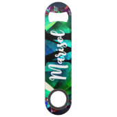 Grappig Drink citaat Abstracte onderwaterkristalle Speed Flessenopener (Achterkant)