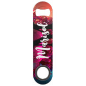 Grappig Drink citaat Abstracte onderwaterkristalle Speed Flessenopener (Achterkant)