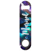 Grappig Drink citaat Abstracte onderwaterkristalle Speed Flessenopener (Achterkant)