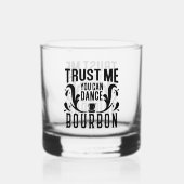 Grappig drink dansen woord kunst whisky glas (Achterkant)