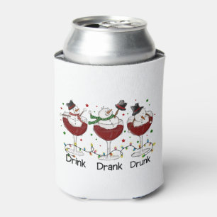 Grappig "Drink, Drink, Drink" Snowman en Wine Blikjeskoeler