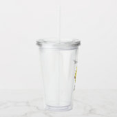 Grappig Drink je water herinnering van een Schatti Acryl Drinkbeker (Rechts)