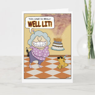 Grappig Drink met de Birthday Cake Kaart