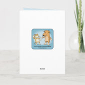 Grappig Drink op de Tub Birthday Kaart (Achterkant)