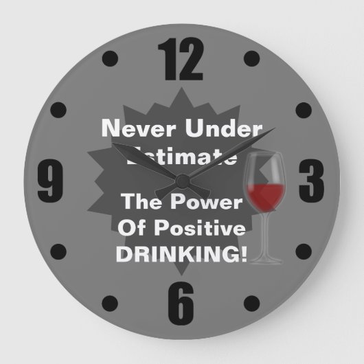 Grappig Drink paardenklok Grote Klok (Voorkant)