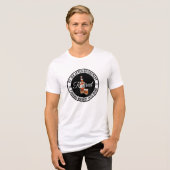 Grappig Drink pensioen Tri-Blend Shirt (Voorkant volledig)