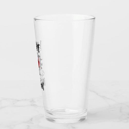 Grappig Drink woordspeling ik maak onze beslissing Glas (Links)