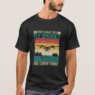 Grappig Drone Pilot Ontwerp Voor Mannen Vrouwen Dr T-shirt