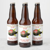 Grappig Drunken Fish Custom Bier Label Etiket (Flessen)