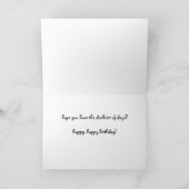 Grappig Duck Birthday Card, hoop dat je dag Ducky  Kaart (Binnen)