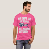 Grappig duiken t-shirt (Voorkant volledig)