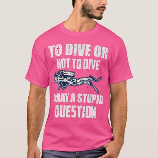 Grappig duiken t-shirt (Voorkant)