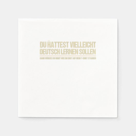grappig duits gezegde servet (Voorkant)