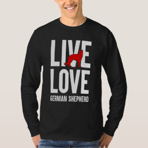 Grappig Duits Herder Lover Graphic Vrouwen Mannen T-shirt