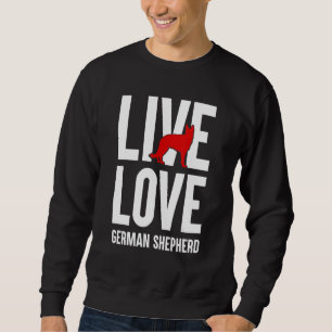 Grappig Duits Herder Lover Graphic Vrouwen Mannen Trui