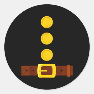 Grappig Dwerg Kostuum Kinderen Mannen Halloween Gn Ronde Sticker
