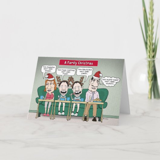 Grappig Dysfunctionele kerstkaart Feestdagen Kaart (Voorkant)