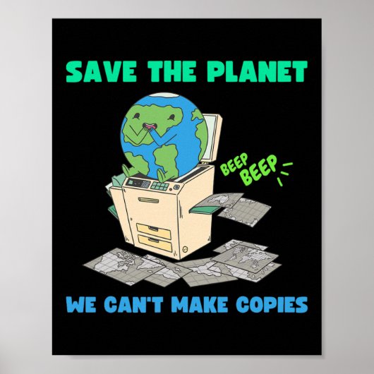 Grappig Earth Day Shirt voor vrouwen Mannen Save t Poster (Voorkant)
