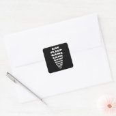 Grappig 'Eat Sleep Game Game...' Vierkante Sticker (Envelop)