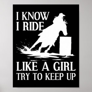 Grappig Echt Racing Gift voor Vrouwen Meisjes Paar Poster