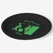 Grappig echtscheiding sympathie partij papieren bordje (Gekanteld)