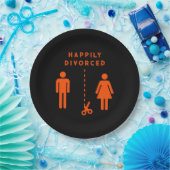 Grappig echtscheiding sympathie partij papieren bordje (Feest)