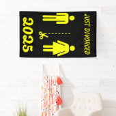 Grappig echtscheiding sympathie partij spandoek (Insitu)