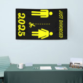 Grappig echtscheiding sympathie partij spandoek (Beurs)