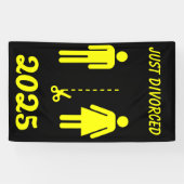 Grappig echtscheiding sympathie partij spandoek (Horizontaal)