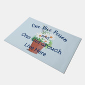 Grappig! Een aardige persoon, een oude Grouch leef Deurmat (Schuin)