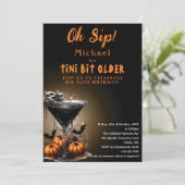 Grappig Een beetje ouder Halloween verjaardagsfees Kaart (Staand voorkant)