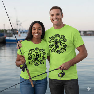 Grappig Een Crappie Dag Gevist T-shirt