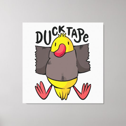 Grappig Eend Tape Canvas Afdruk (Voorkant)