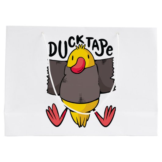 Grappig Eend Tape Groot Cadeauzakje (Achterkant)
