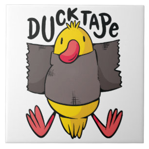 Grappig Eend Tape Tegeltje