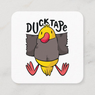 Grappig Eend Tape Vierkante Visitekaartje