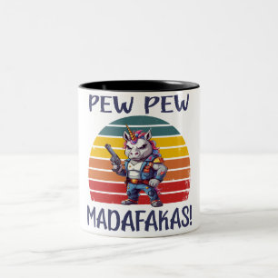 GRAPPIG EENHOORN PEW PEW MADAFAKAS TWEEKLEURIGE KOFFIEMOK
