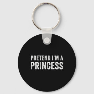 Grappig eenvoudig doen alsof ik een prinses kostuu sleutelhanger