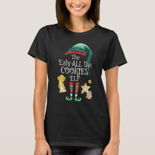 Grappig eet alle koekjes Elf Matching Family Chr T-shirt