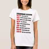 Grappig Effin Grammar Lesson dat ze daar zijn T-shirt (Voorkant)