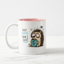 Grappig Egel Koffie Liefhebber Design 