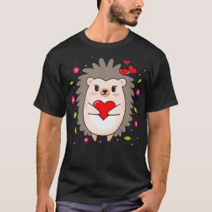 Grappig egel mam liefhebber hart Valentijnsdag gif T-shirt