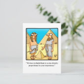 Grappig Egyptisch Humor Briefkaart (Staand voorkant)